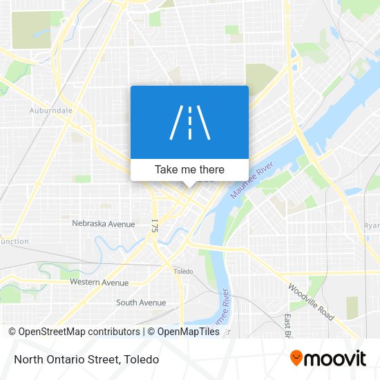 North Ontario Street map