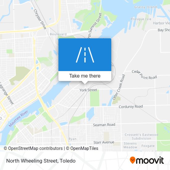 Mapa de North Wheeling Street