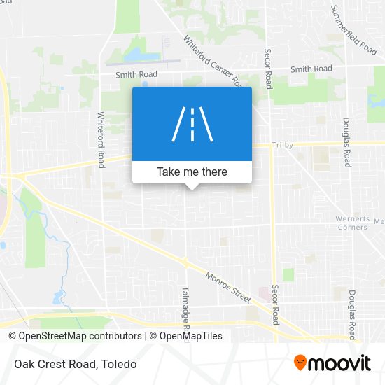 Mapa de Oak Crest Road