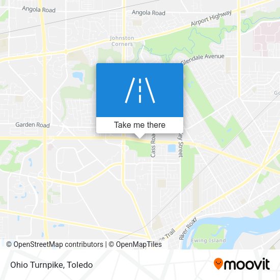 Mapa de Ohio Turnpike