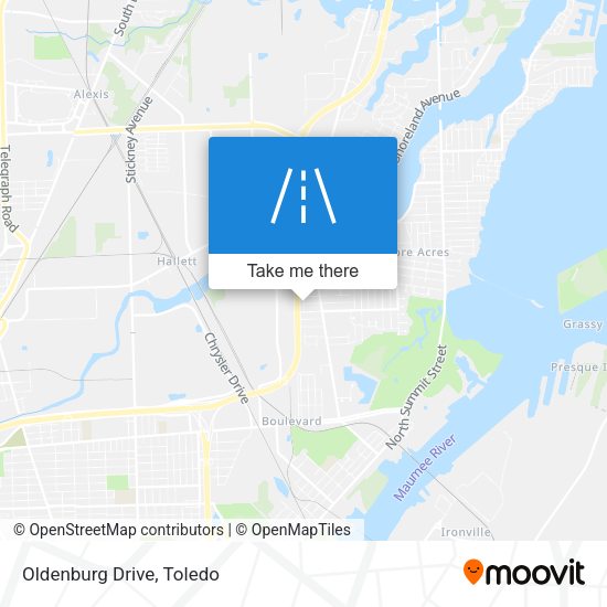 Mapa de Oldenburg Drive