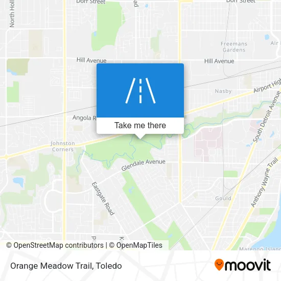 Mapa de Orange Meadow Trail