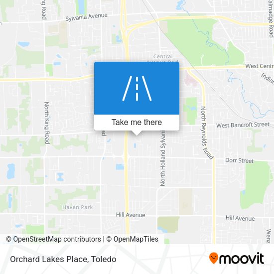 Mapa de Orchard Lakes Place