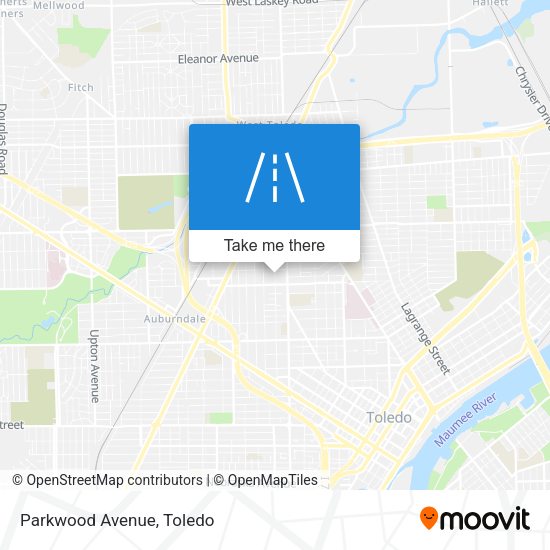 Mapa de Parkwood Avenue