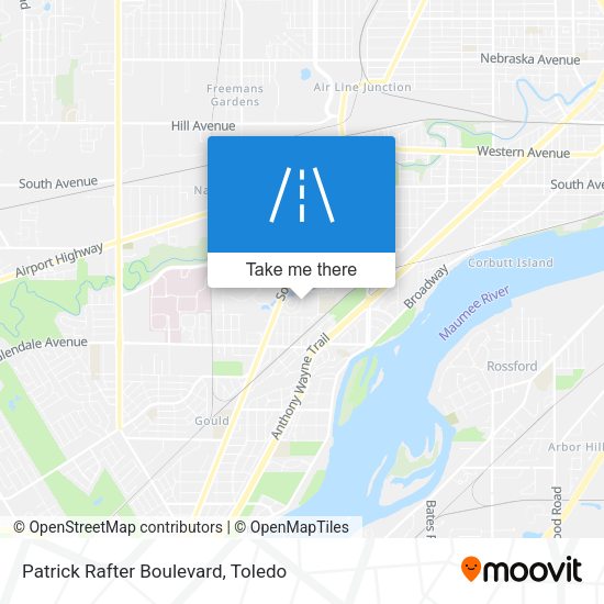 Mapa de Patrick Rafter Boulevard
