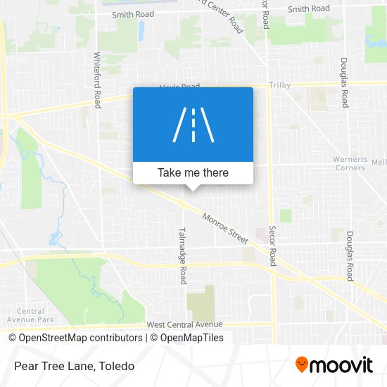 Mapa de Pear Tree Lane