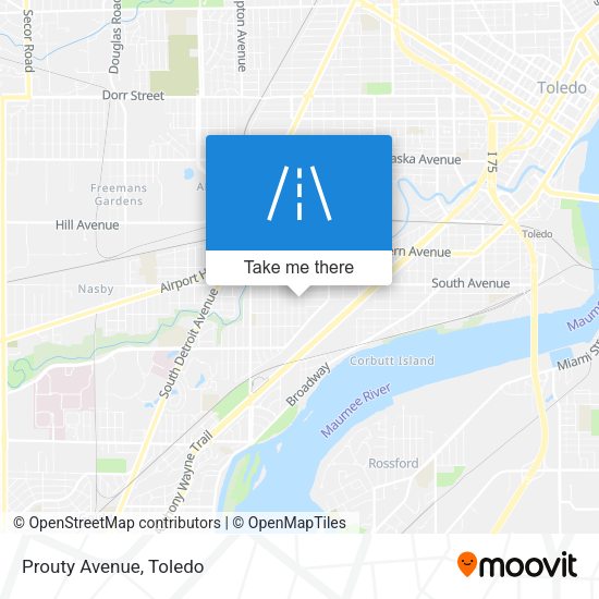 Mapa de Prouty Avenue