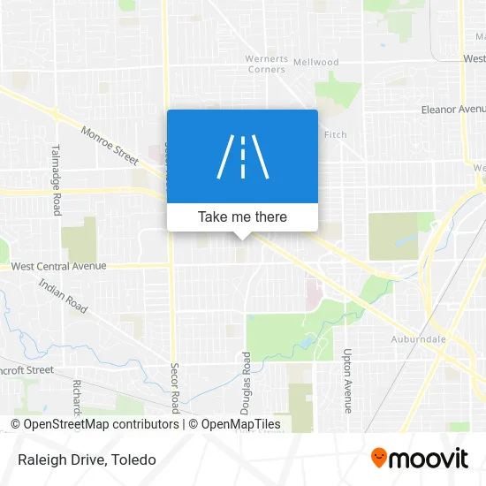 Raleigh Drive map