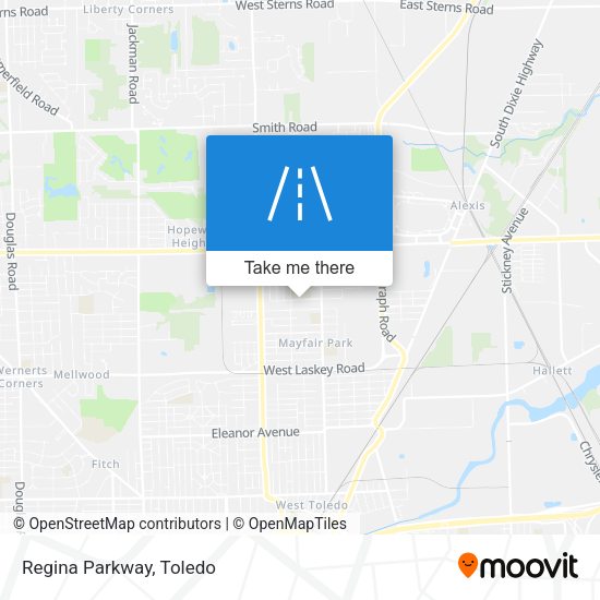 Mapa de Regina Parkway