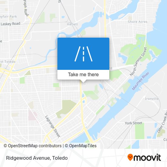 Mapa de Ridgewood Avenue