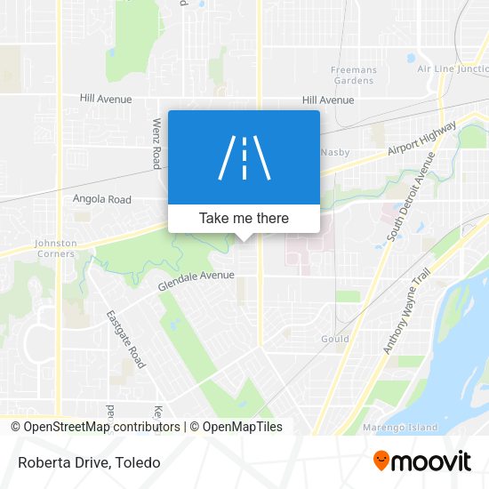 Roberta Drive map