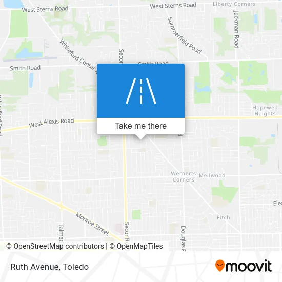 Ruth Avenue map