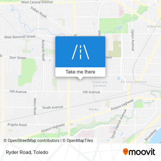 Mapa de Ryder Road
