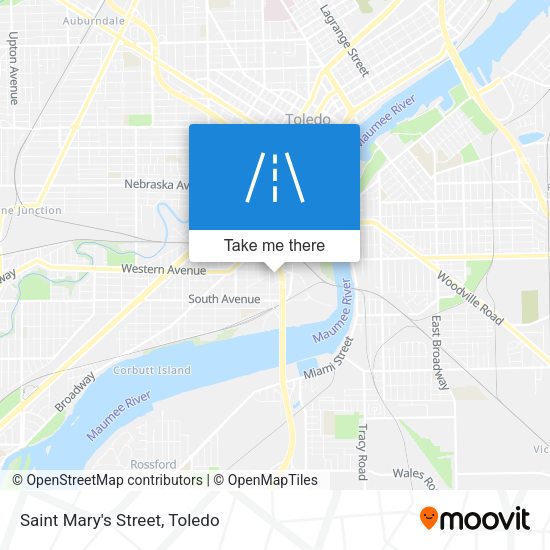 Saint Mary's Street map