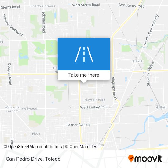 Mapa de San Pedro Drive