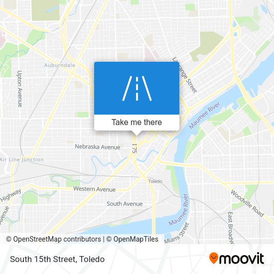 Mapa de South 15th Street