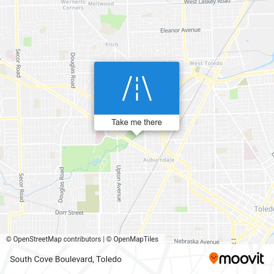 South Cove Boulevard map