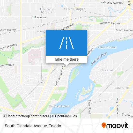 South Glendale Avenue map