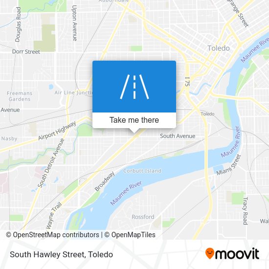 Mapa de South Hawley Street