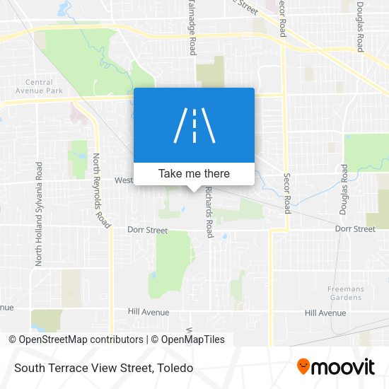 Mapa de South Terrace View Street