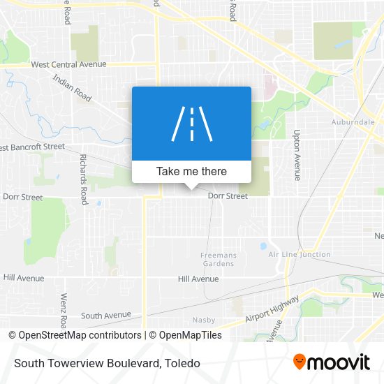 South Towerview Boulevard map