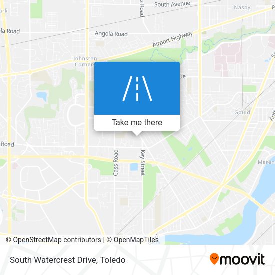 South Watercrest Drive map