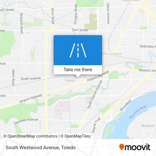 South Westwood Avenue map