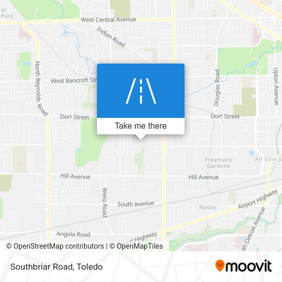 Southbriar Road map