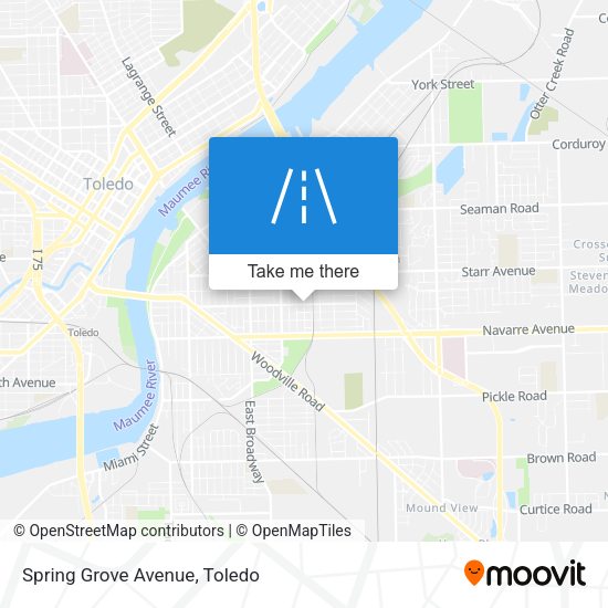 Spring Grove Avenue map