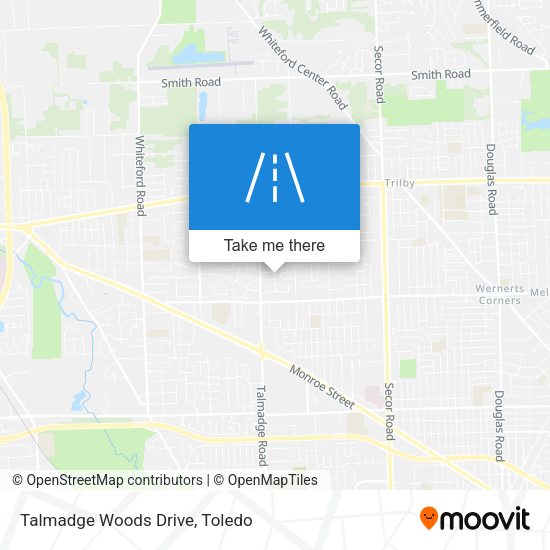 Talmadge Woods Drive map