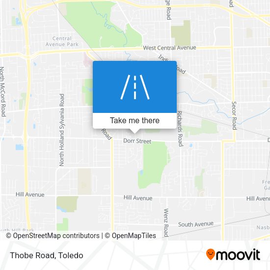 Mapa de Thobe Road