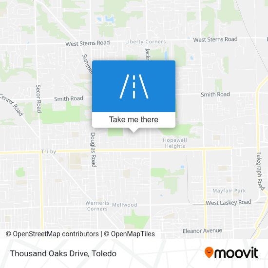 Mapa de Thousand Oaks Drive