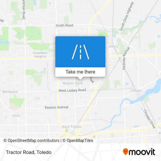 Mapa de Tractor Road
