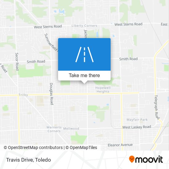 Travis Drive map