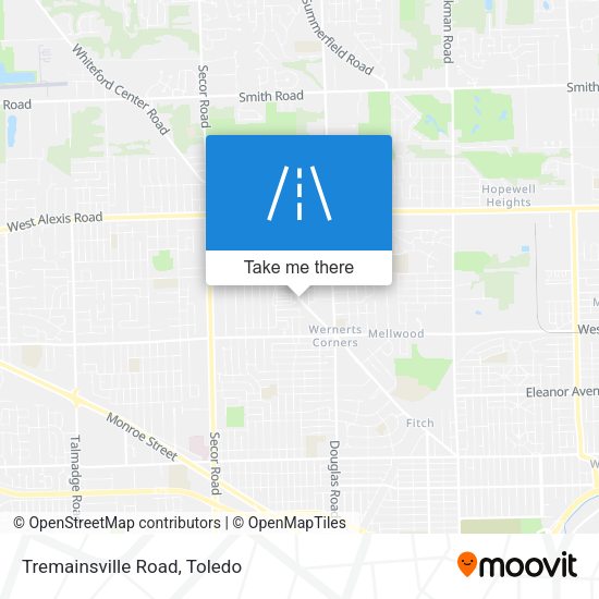 Tremainsville Road map