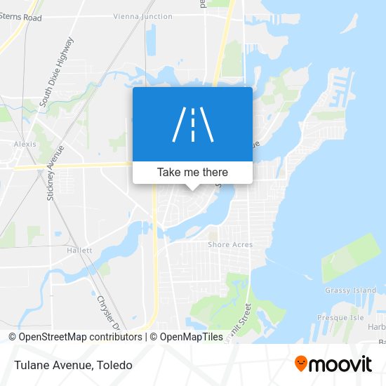 Mapa de Tulane Avenue