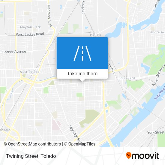 Mapa de Twining Street