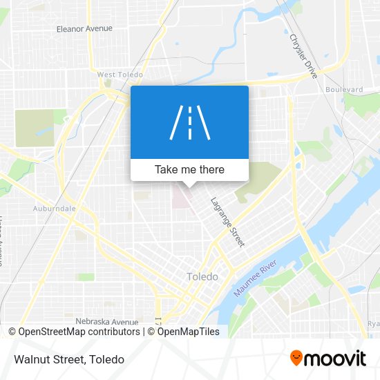 Mapa de Walnut Street