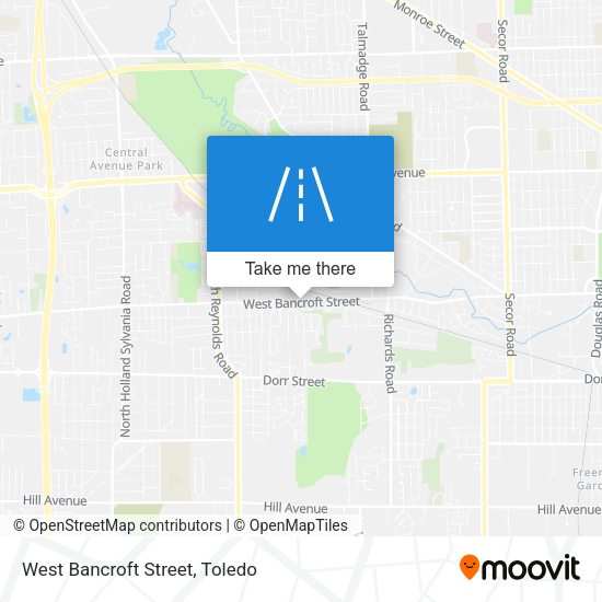 Mapa de West Bancroft Street