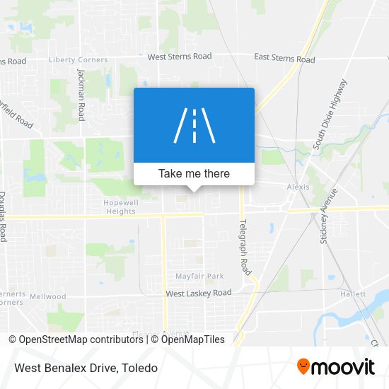 Mapa de West Benalex Drive