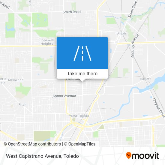 West Capistrano Avenue map