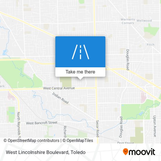 Mapa de West Lincolnshire Boulevard