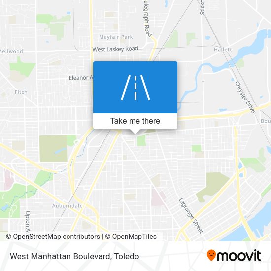 West Manhattan Boulevard map