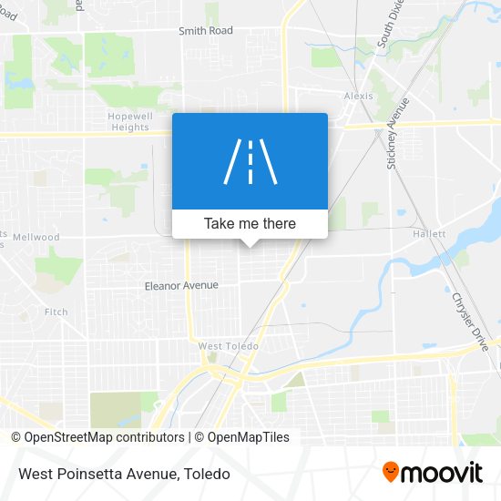 West Poinsetta Avenue map