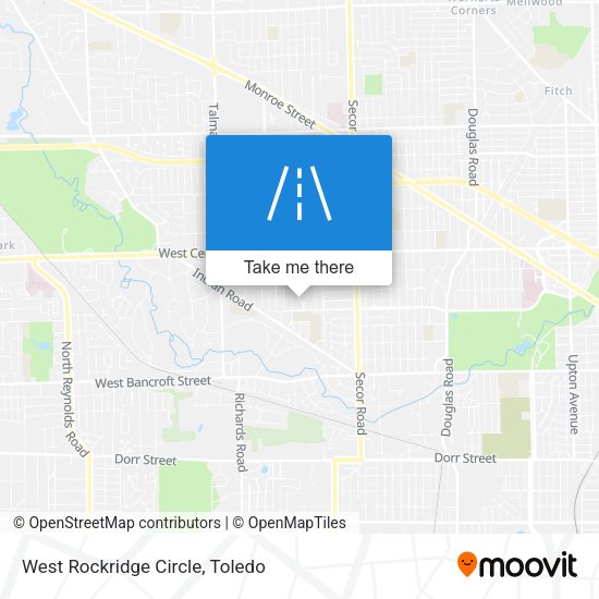 West Rockridge Circle map
