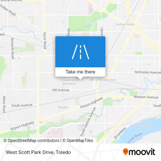 Mapa de West Scott Park Drive