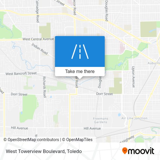 Mapa de West Towerview Boulevard