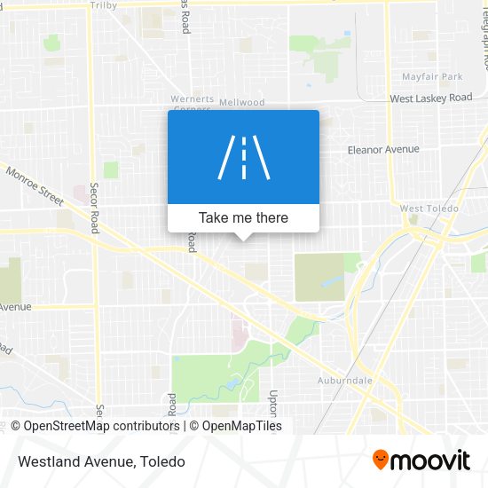 Mapa de Westland Avenue