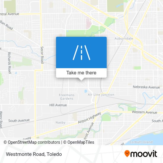 Mapa de Westmonte Road