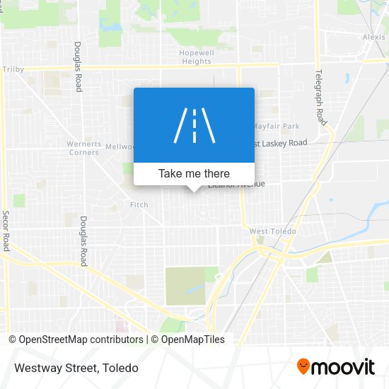 Westway Street map